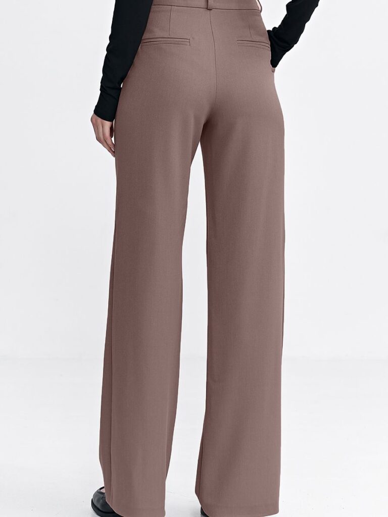 Pantalon large café relaxed fit coupe wide leg femme — vue 2