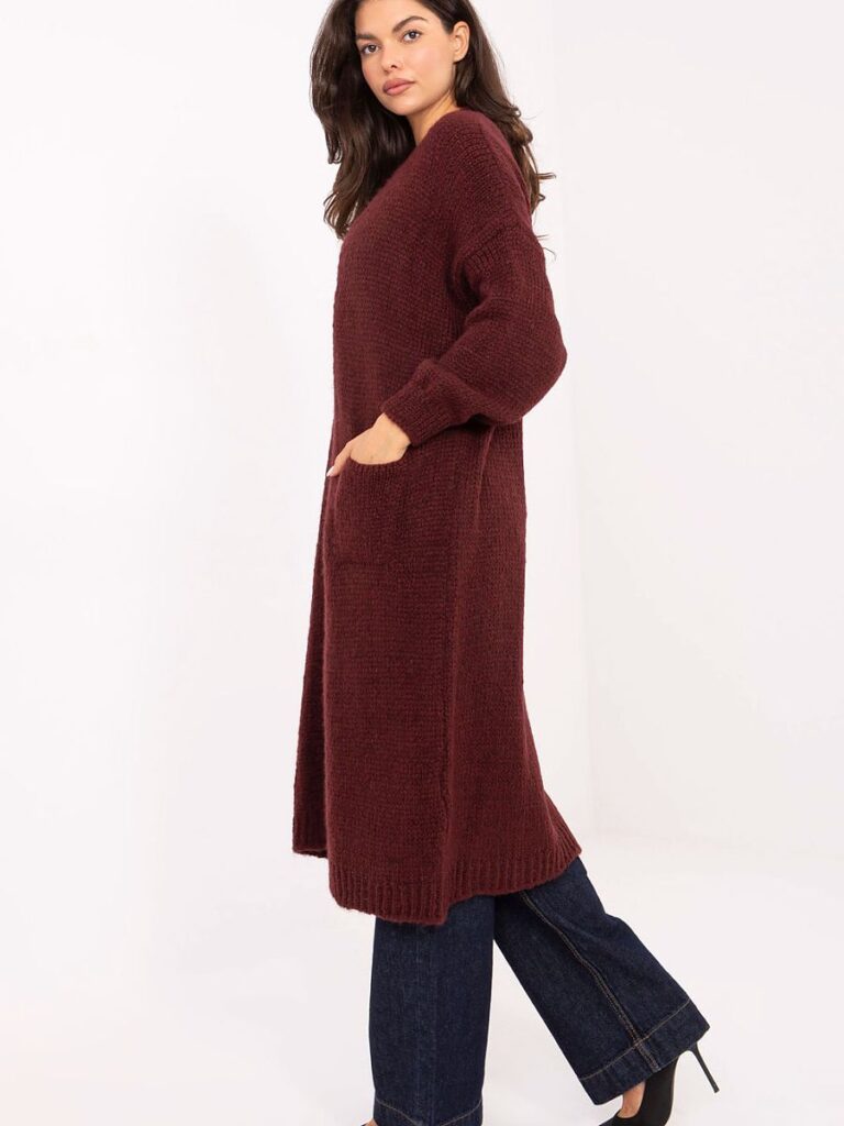Cardigan long Aurélie maille douce jusqu'aux genoux, coupe ample chic — vue 1