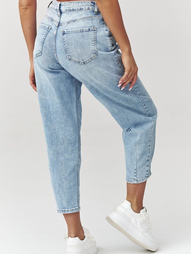 Jean mom fit taille haute femme, coupe confortable et intemporelle — vue 2