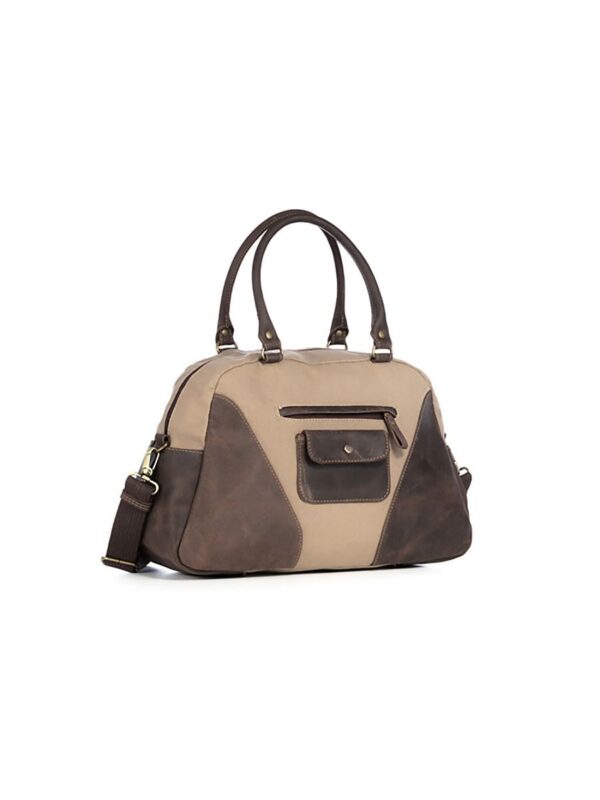 Sac à main old look beige