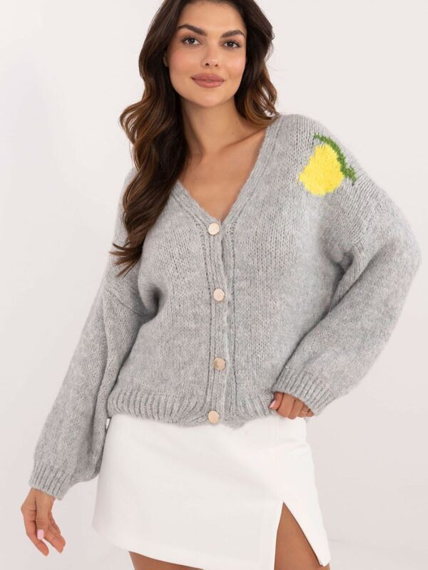Cardigan collection country gris clair