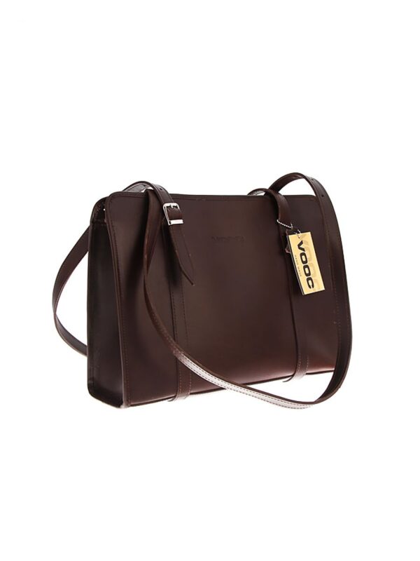 Sac à main chocolat en cuir naturel