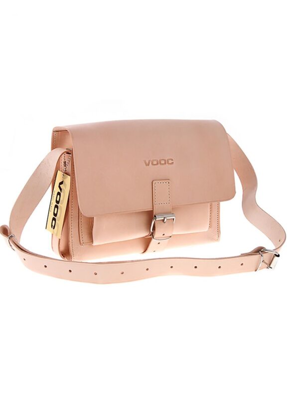 Sac sangle en cuir naturel
