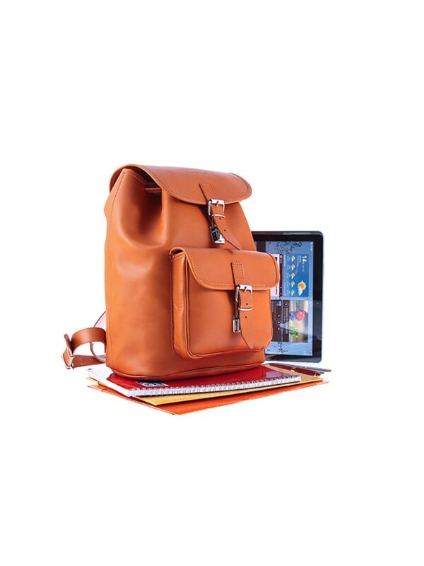 Sac à dos cuir clair