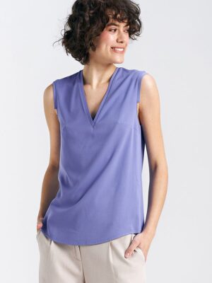 Top sans manches violet pale
