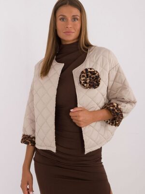 Veste matelassée beige