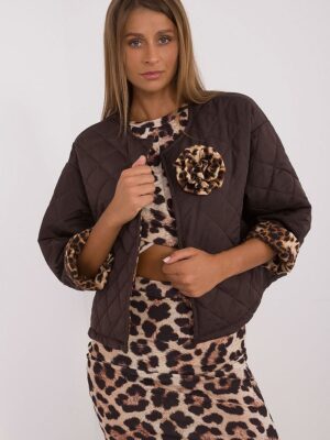 Veste matelassée café