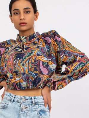 Chemisier collection motifs rose