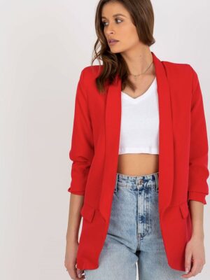 Veste collection classique couleur rouge