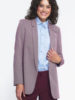 Veste de tailleur souple violine