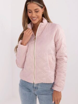 Veste matelassée courte rose