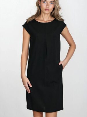 Robe courte collection lin noire