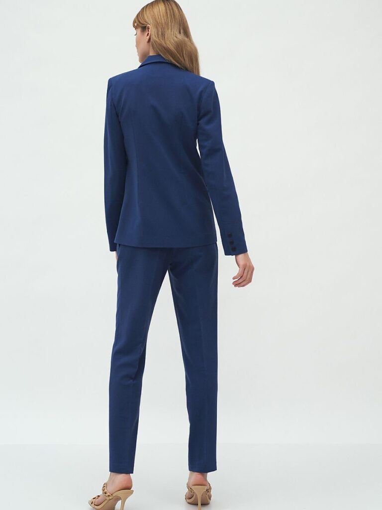 Veste cintrée marine Charlotte, coupe flatteuse, doublure qualité — vue 1
