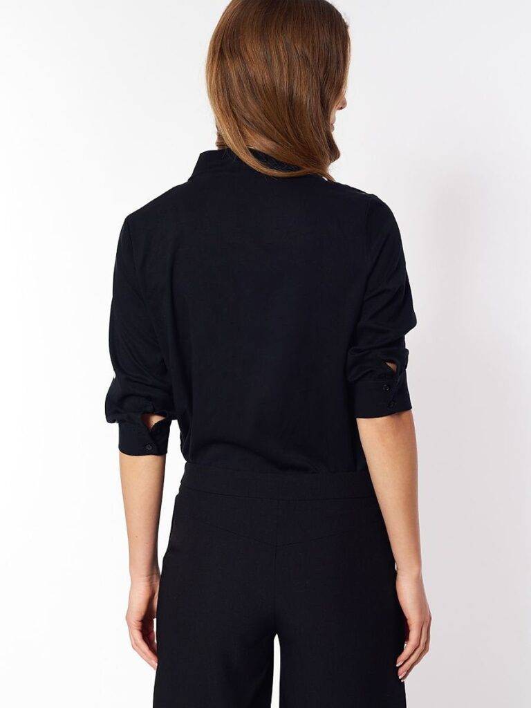 Chemise pois colorés rétro chic, coupe ajustée, imprimé avant multicolore — vue 1