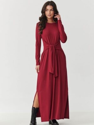 Robe de jour ultra avec nœuds bordeaux