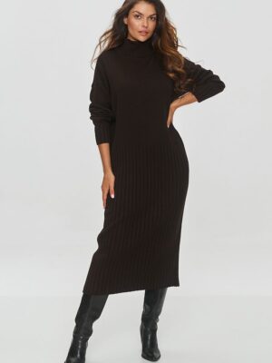 Robe pull longue noire