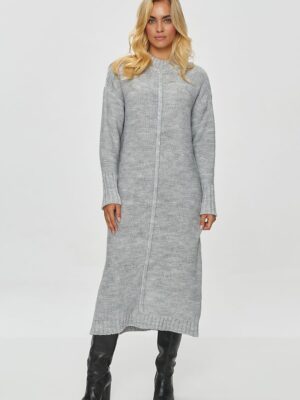 Robe pull gris clair