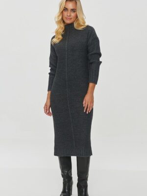 Robe pull gris foncé