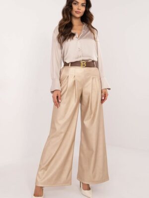Pantalon simili beige