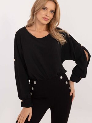 Top manches larges noir