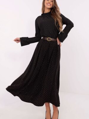 Jupe longue collection paillettes noire