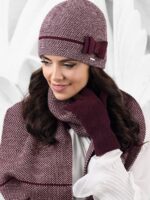 Bonnet chic bordeaux