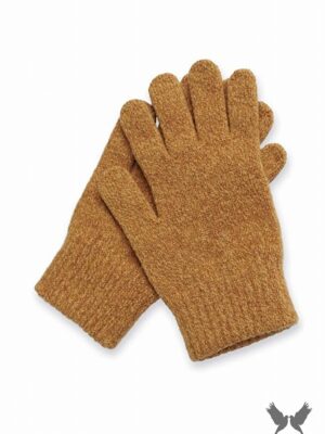 Gants laine moutarde