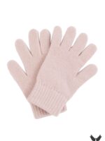 Gants laine rose