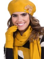 Béret  elza moutarde