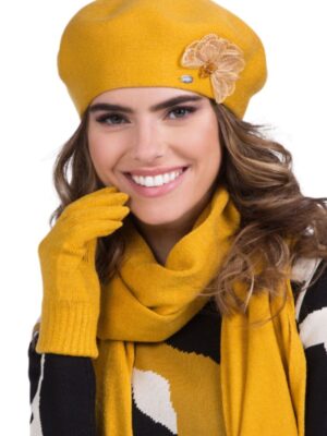 Béret  elza moutarde