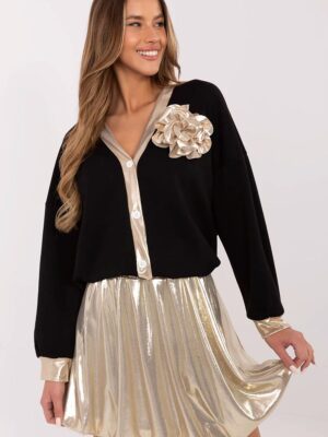 Gilet brillant doré