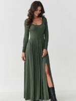 Robe de jour confort kaki