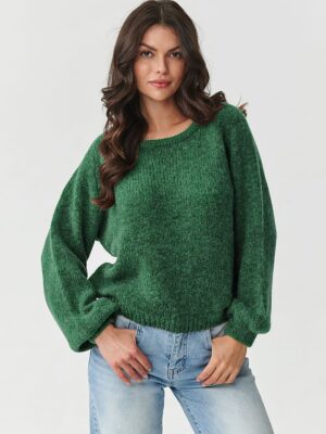 Pull collection kid/mohair emeraude