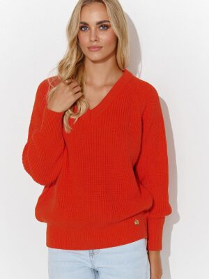 Pull chic rouge