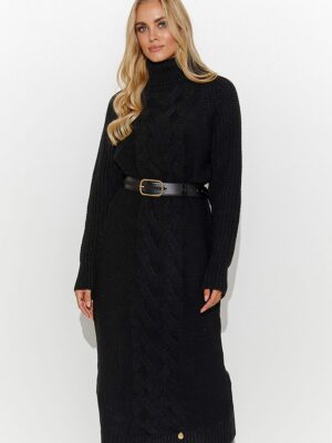 Robe pull hiver noir