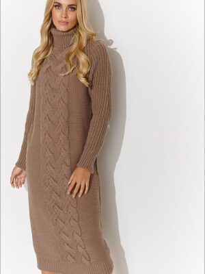 Robe pull hiver sable