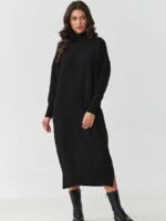 Robe pull midi noir