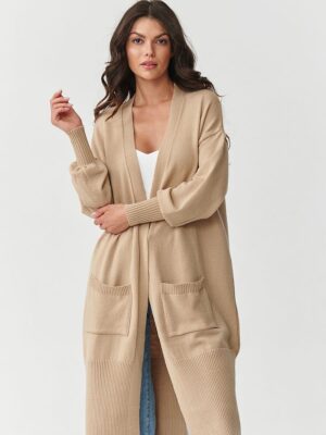 Cardigan long beige