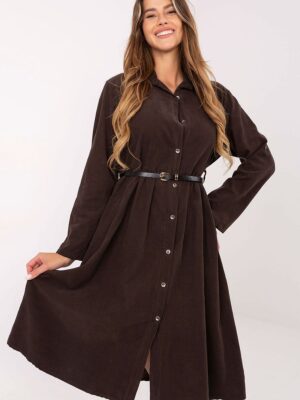 Robe chemise chocolat