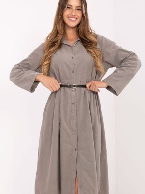 Robe chemise grise
