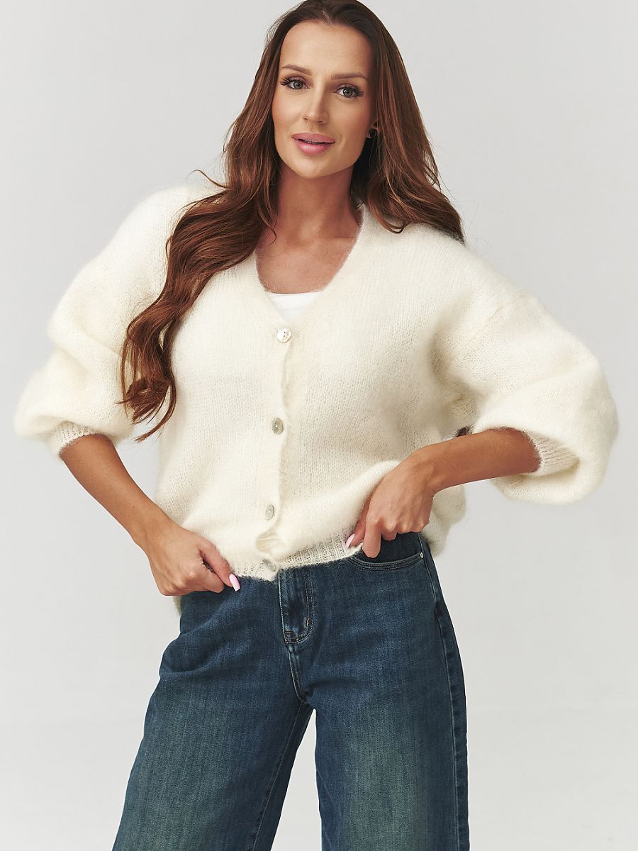 Cardigan model 219735 Makadamia