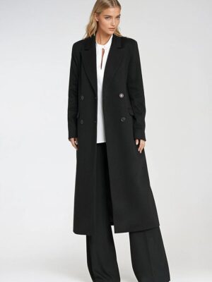 Manteau flanelle noir