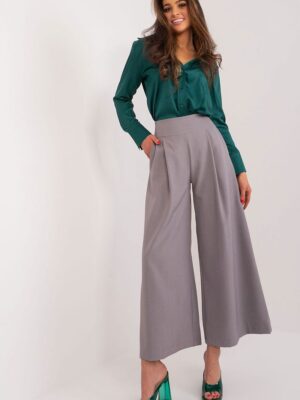 Pantalon taille haute largeur xxl gris