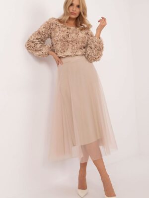 Jupe tulle sable