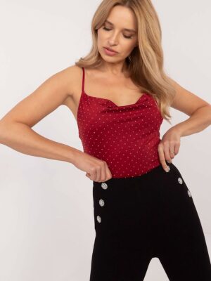 Top collection strass rouge