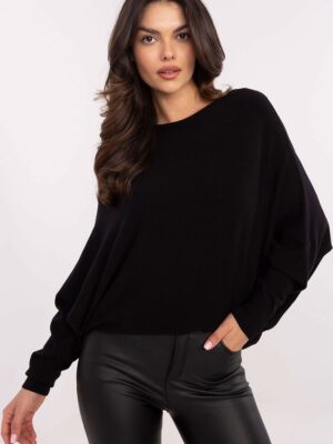 Pull oversize noir