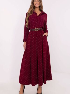 Jupe longue collection paillettes rouge