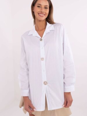 Chemise blanche boutons Conchos