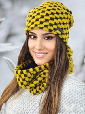 Ensemble polaire laine miel