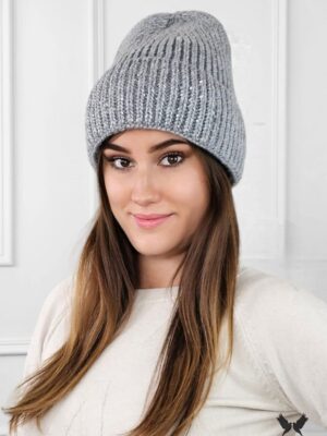 Bonnet GINNY collection laine gris
